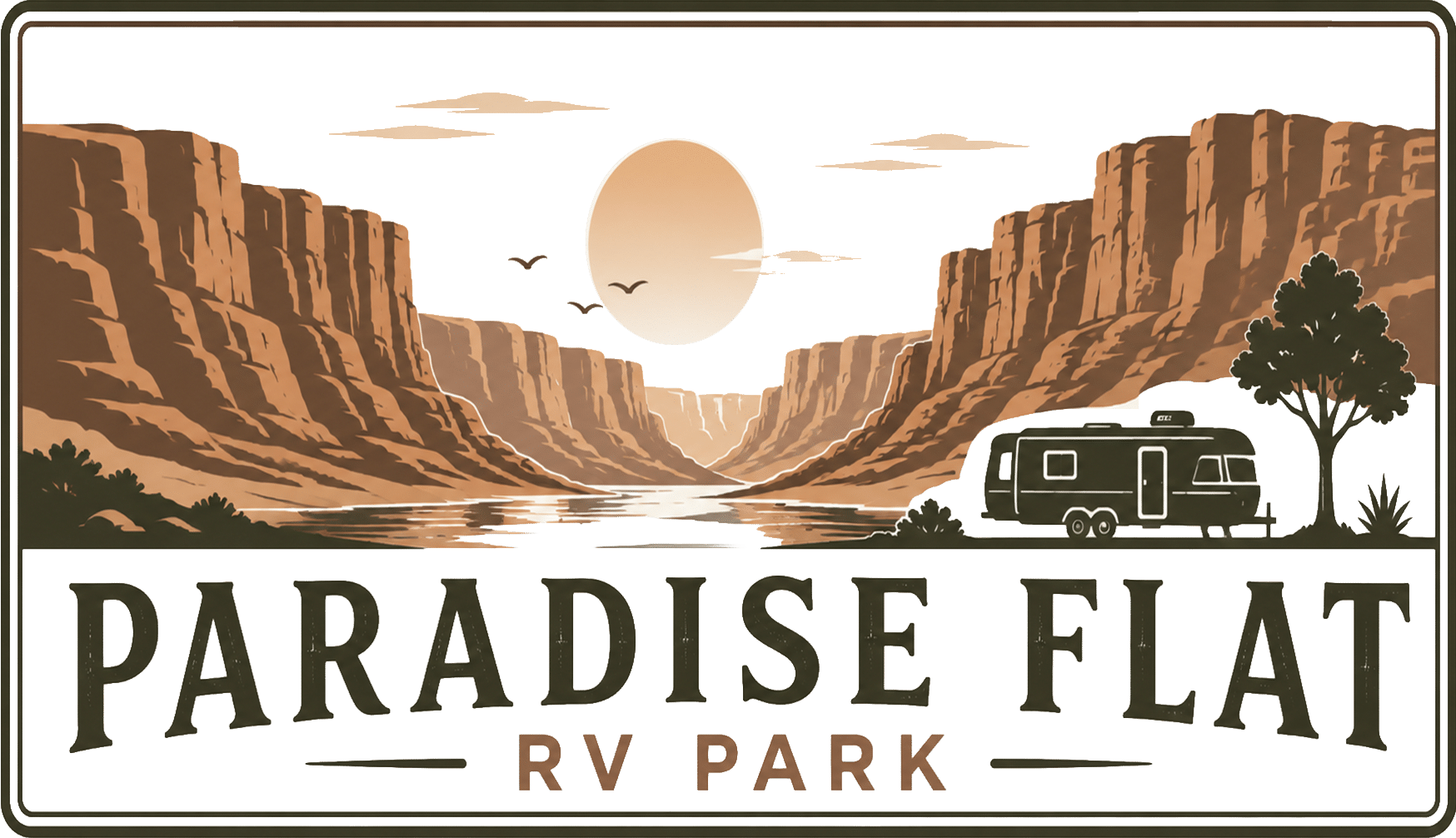 paradise flat - logo